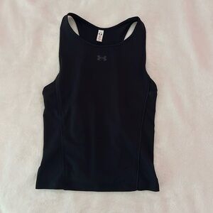 under armour women's xs black athletic fitted tank top